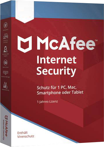 McAfee Internet Security 2020 Version complète 1 Année