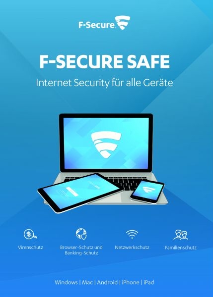 F-Secure Safe Internet Security 2020, téléchargement, version complète 1 Appareil 1 Año