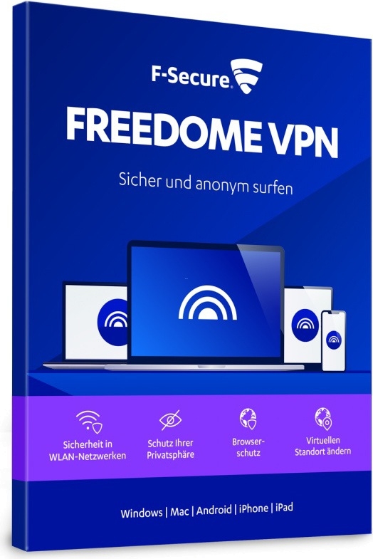 F-Secure Freedome VPN 2021, 1 Jahr, Multi Device/ Mobile Windows 1 Appareil